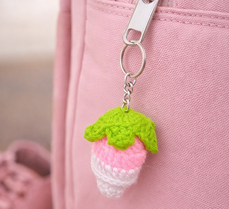 Handmade Pink Keychain